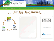 Tablet Screenshot of landcert.com